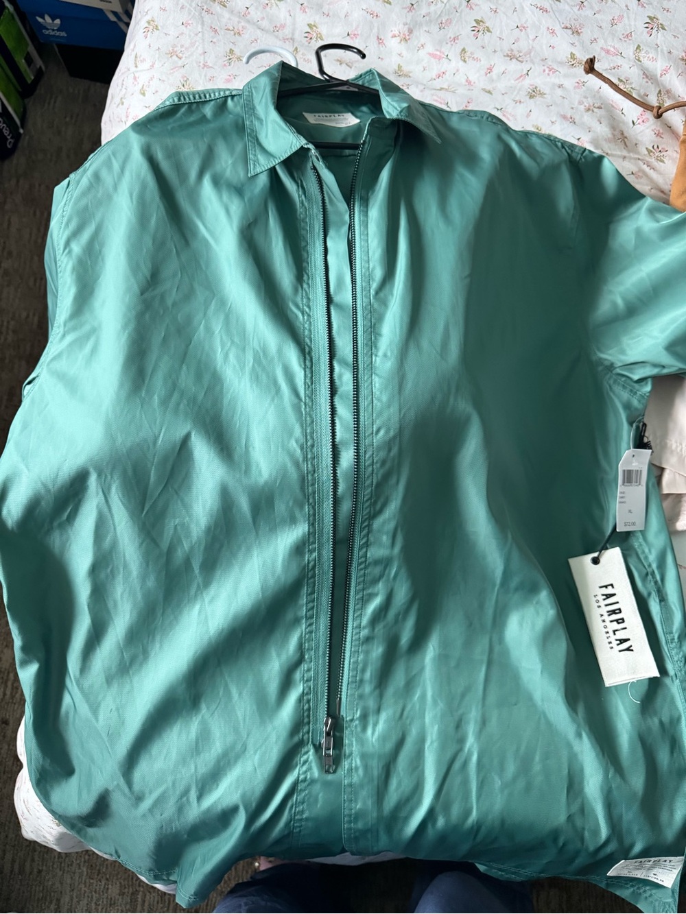 Fairplay Teal Lightweight Shirt Jacket
